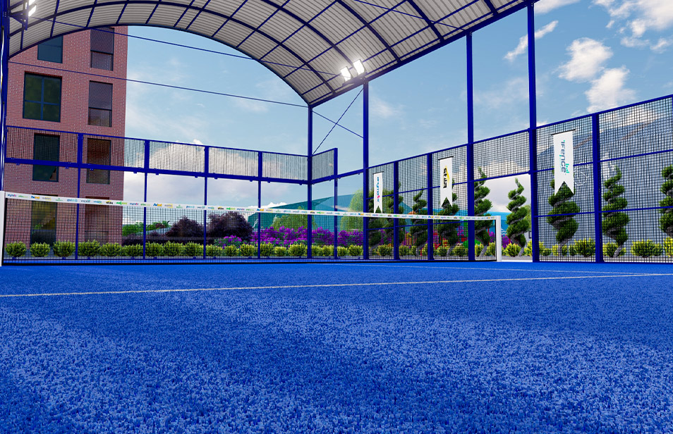 Court de padel entièrement couvert 1