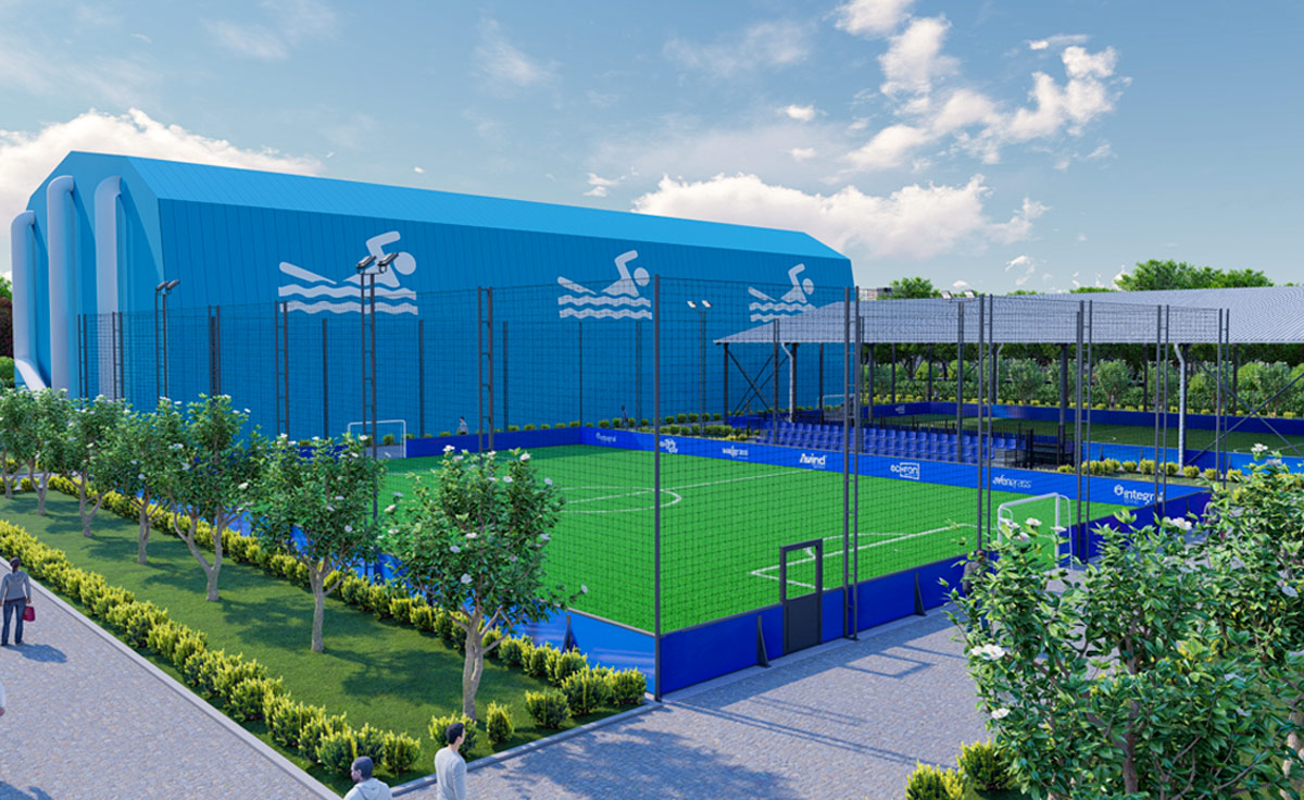 Modular Mini Outdoor Football Field?>