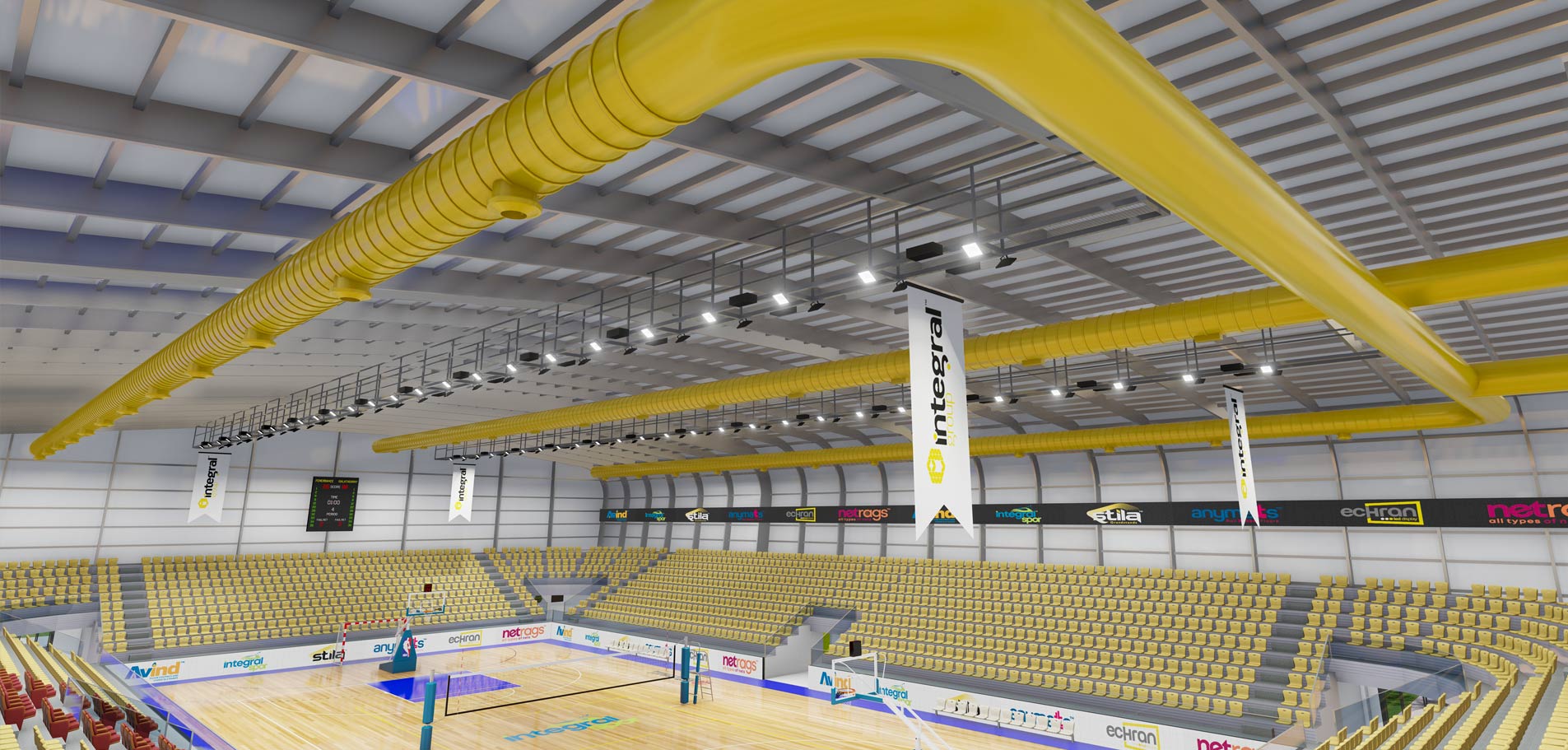 Salle de Sport Couverte de 10.000 Places