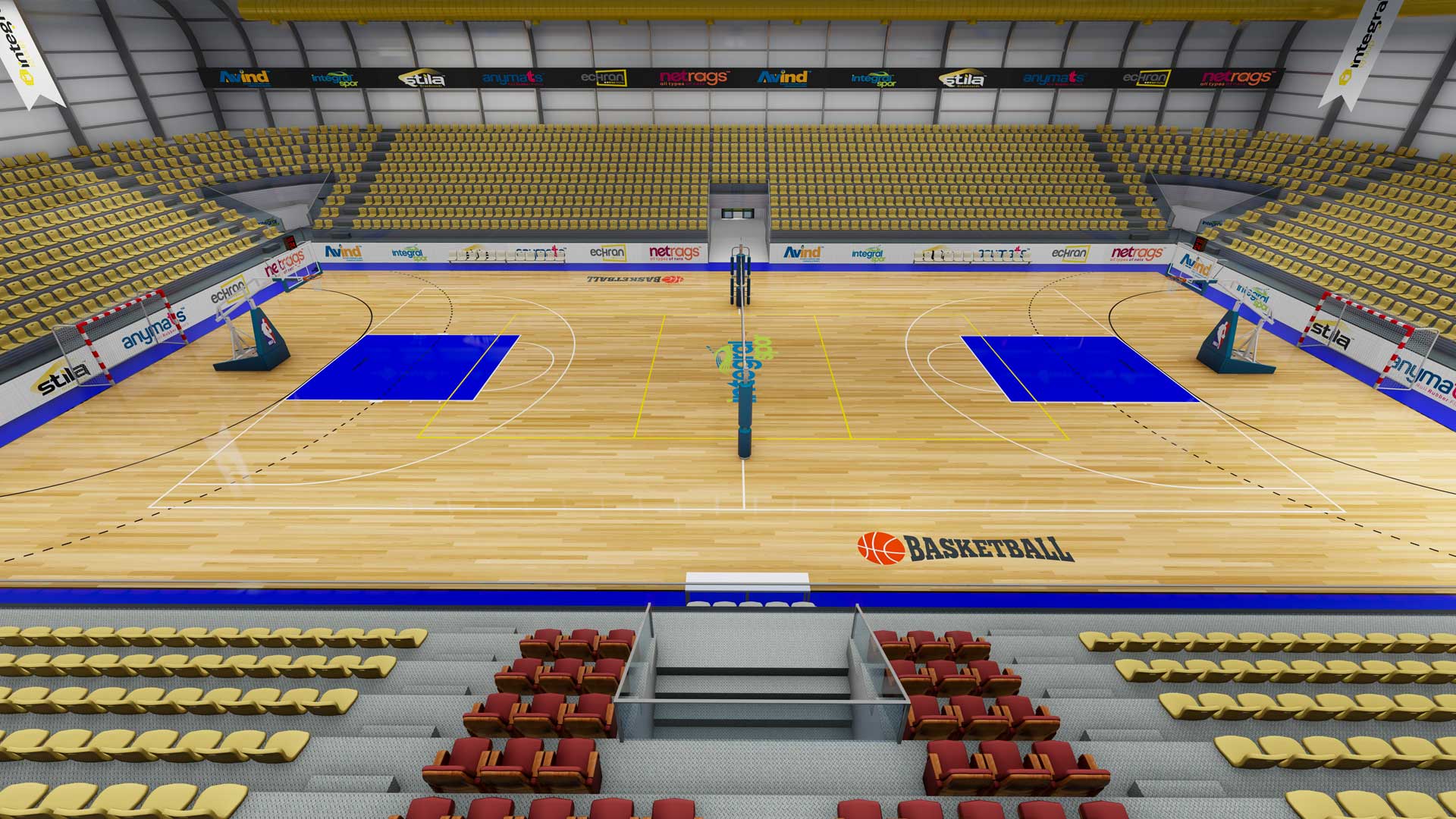 Salle de Sport Couverte de 2.000 Places