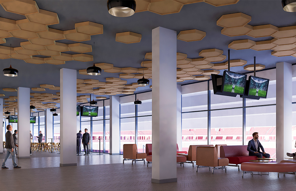 Suites VIP d’Élite, Sky Lounges et Foyers d’Hospitalité