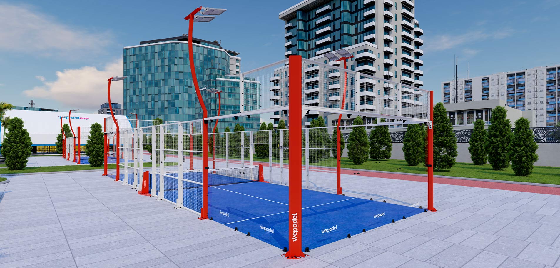Terrain de Padel Panoramic Single