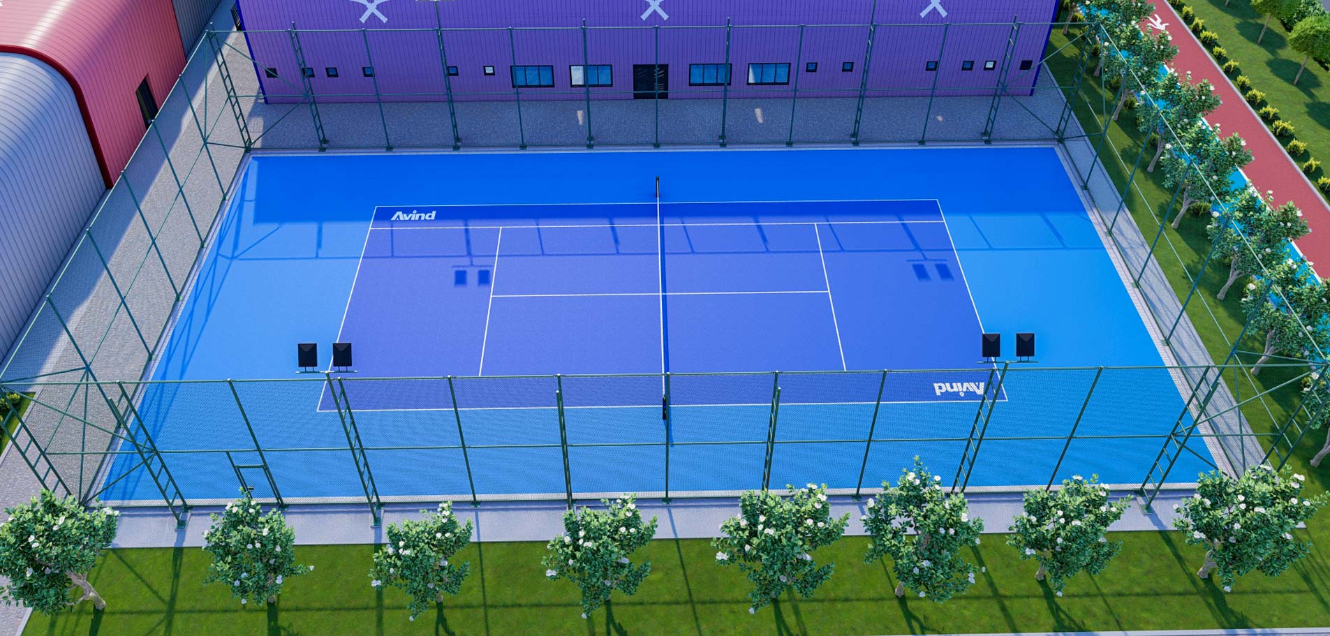 Terrain de Tennis Exterieur