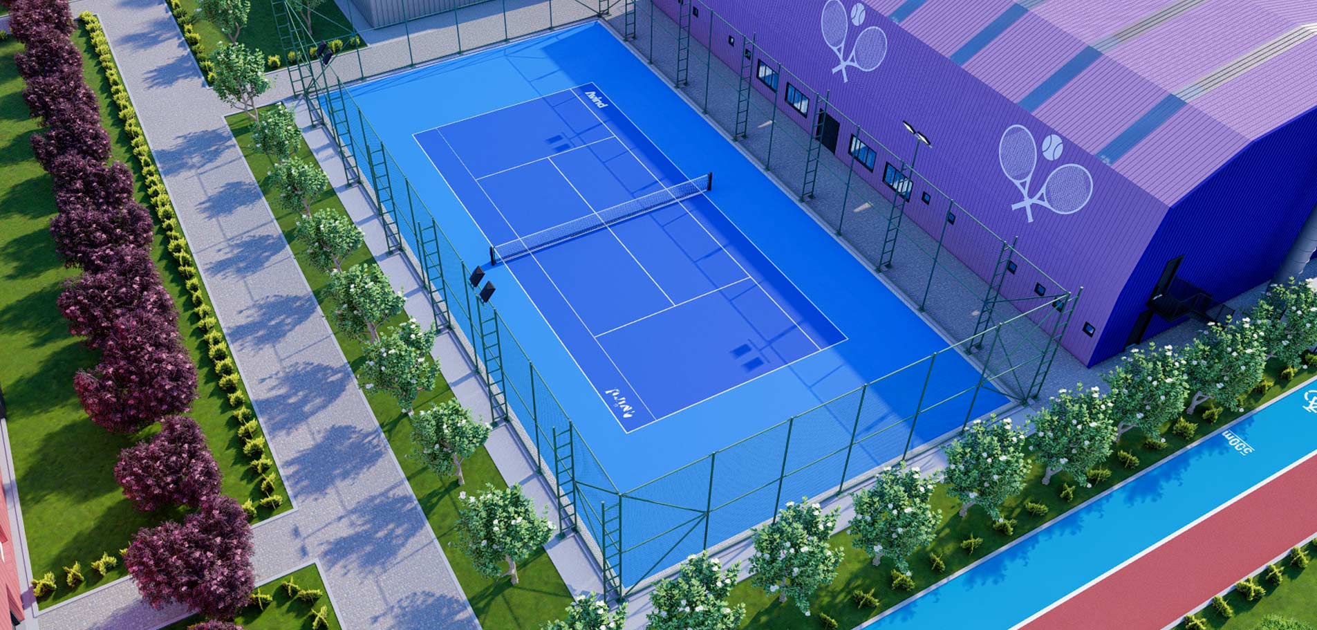 Terrain de Tennis Exterieur