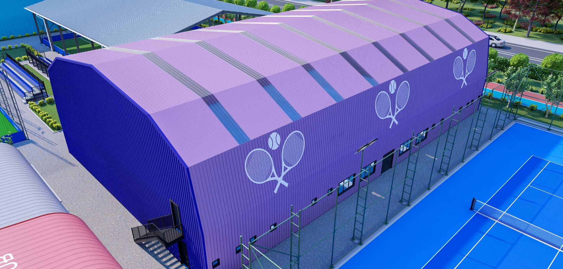 Terrain de Tennis Exterieur