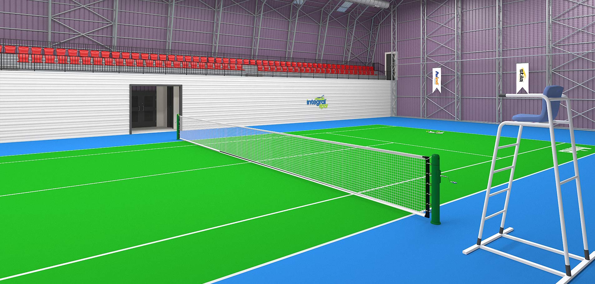 Terrain de Tennis Intérieur