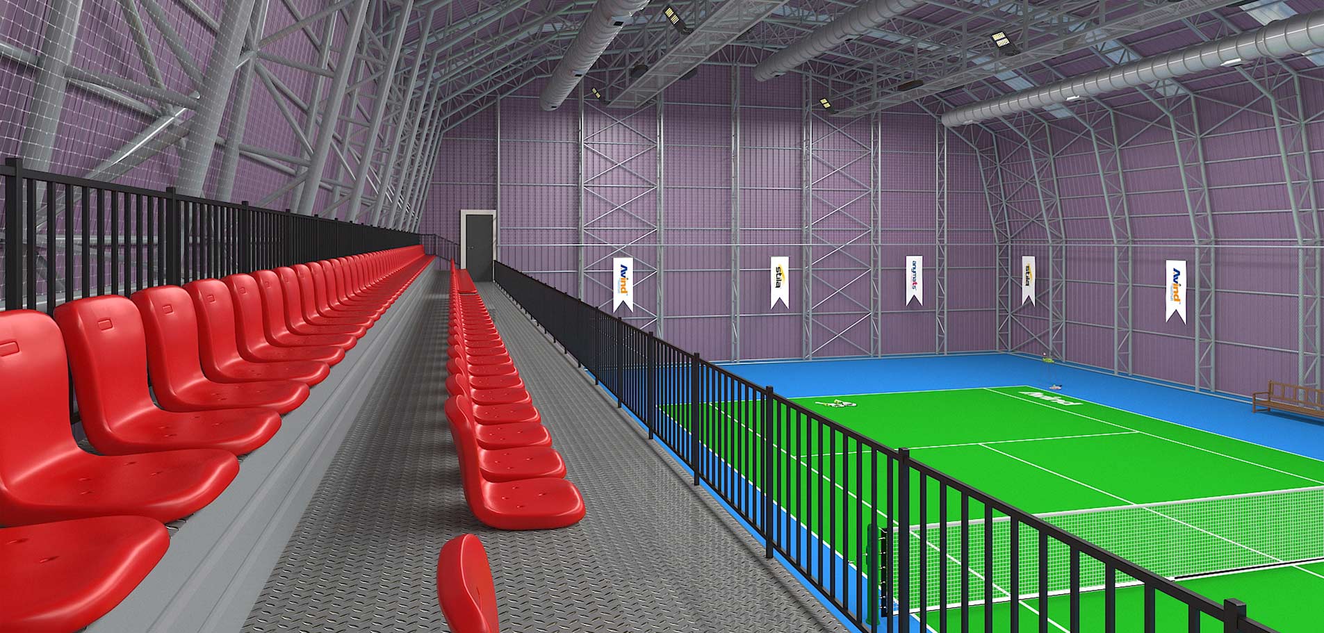 Terrain de Tennis Intérieur