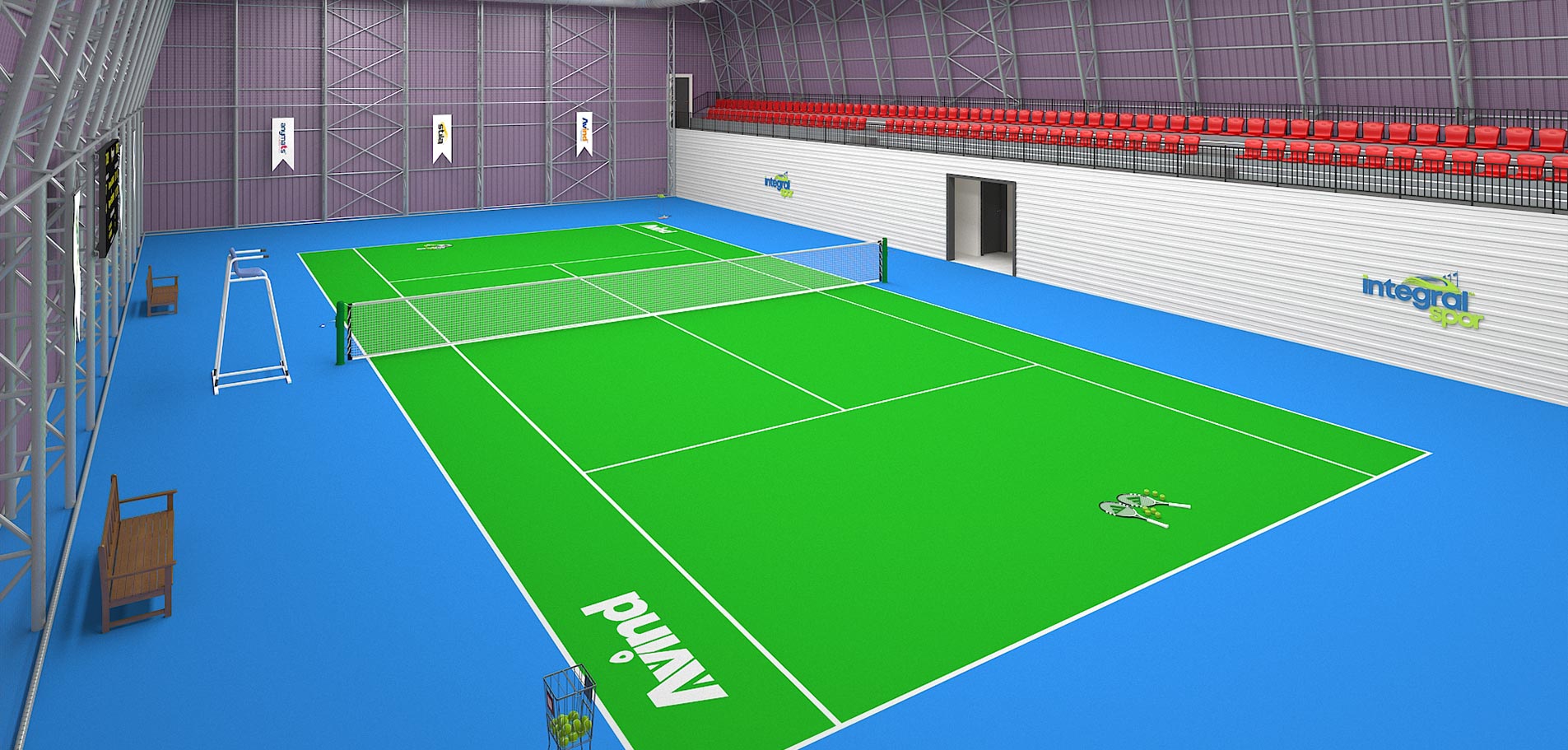 Terrain de Tennis Intérieur