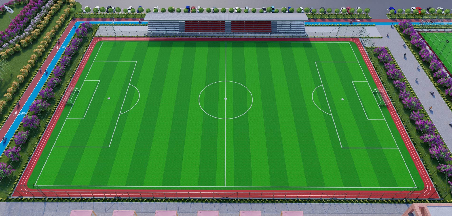 Terrain d’entraînement de football