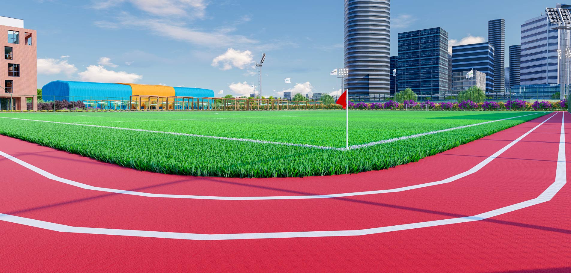 Terrain d’entraînement de football