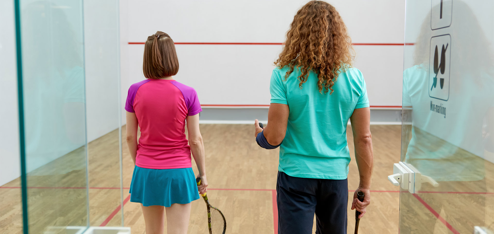 Terrains de squash panoramiques