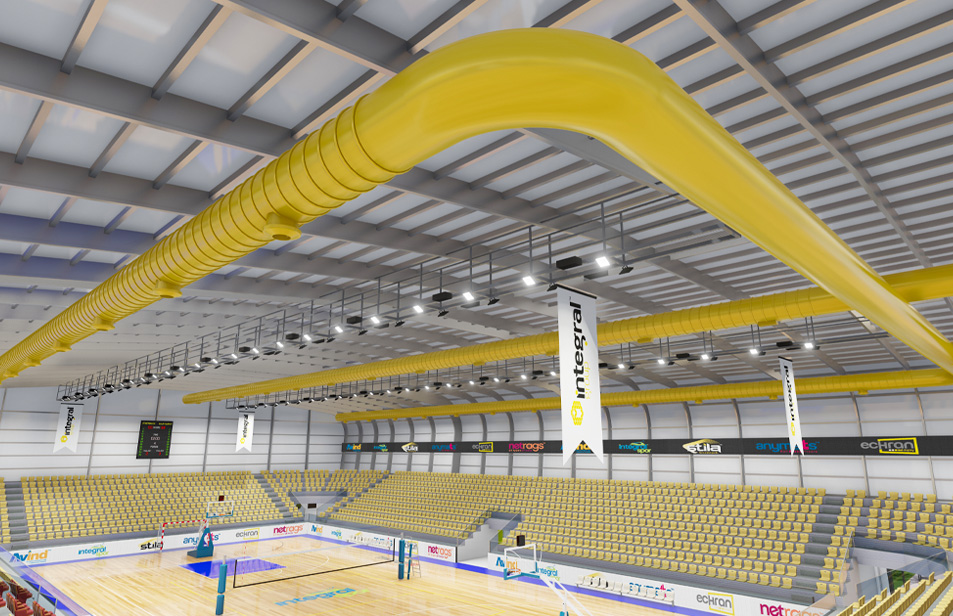 Éclairage LED et plafond acoustique