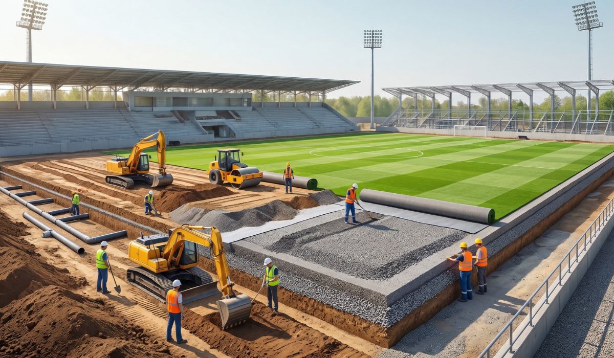 Préparation d'un terrain de football : les étapes